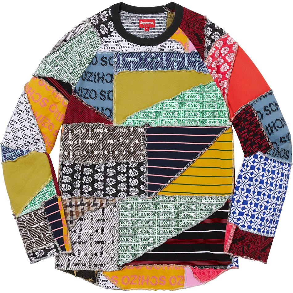 Multicolor Supreme Patchwork Jacquard L/S Top Sweaters | Supreme 305UT